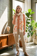 çiçekli pamuk fular