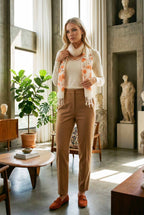 çiçekli pamuk fular