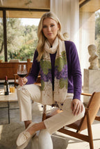 üzüm desenli pamuk fular