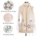 Deniz Yıldızı Midye Balık Fular (oyalı el işi)