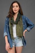 Nefti Yeşil Fular Denim