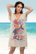 Plaj Elbisesi- Yakalı Modern Balık